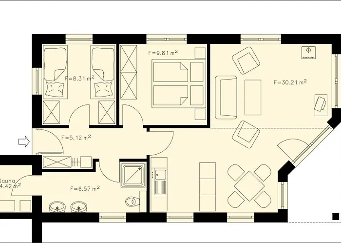 Strandhus - Apt. 02 Апартаменти Sellin (Rugen)
